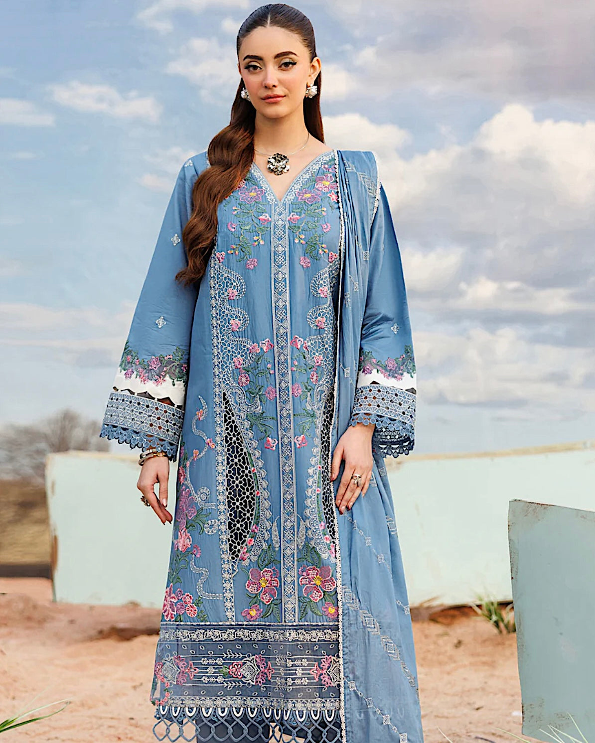 Parishay Shangrila Vol 2 | Embroidered Luxury Lawn | Design 3