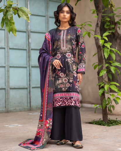 Fantak Sahil | Embroidered Printed Staple | Design 3