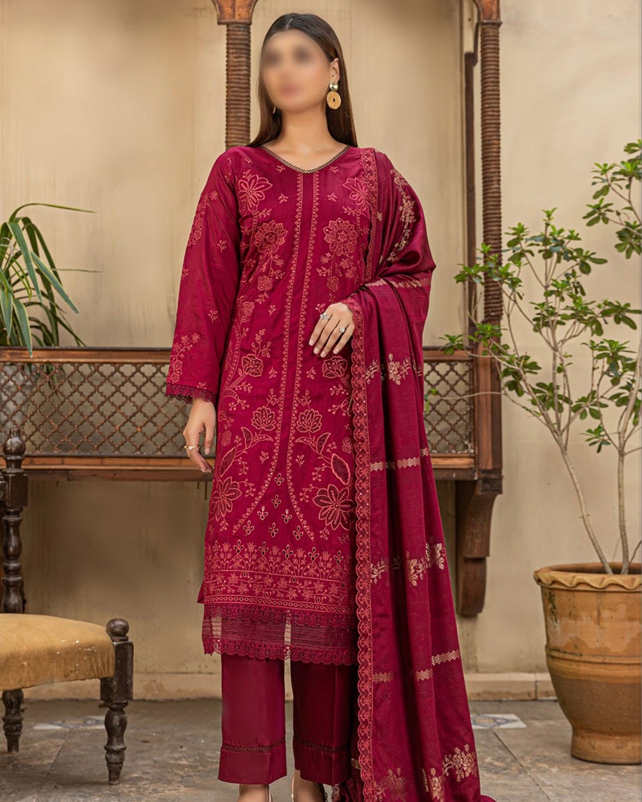 Fantak Chloe Vol 2 | Embroidered Viscose | Design 3
