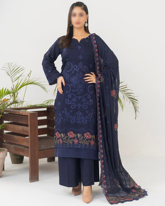 Fantak Mushq | Embroidered Viscose | Design 3