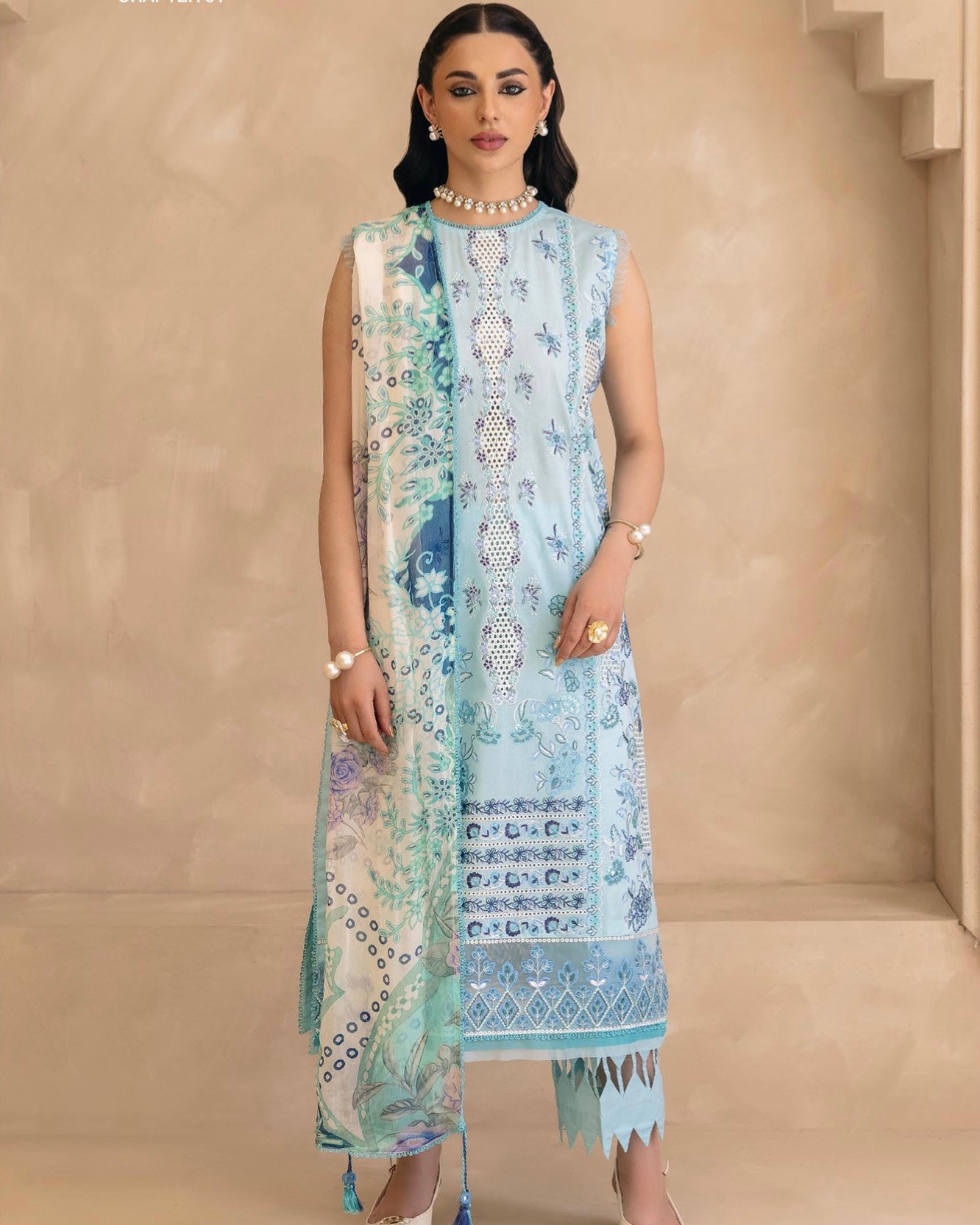 GullJee Sitara Noor | Embroidered Lawn | Design 3