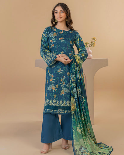 Palwasha Dastak | Embroidered Printed Viscose | Design 3