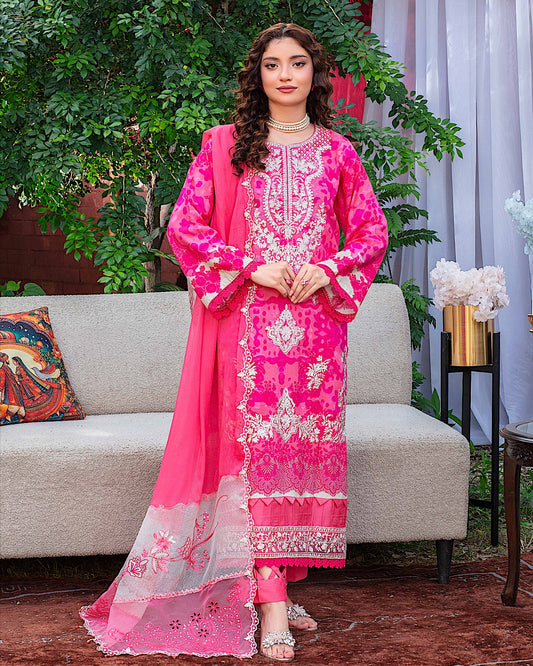 GulleRukh Amal | Embroidered Viscose Pure Dupatta | Design 3