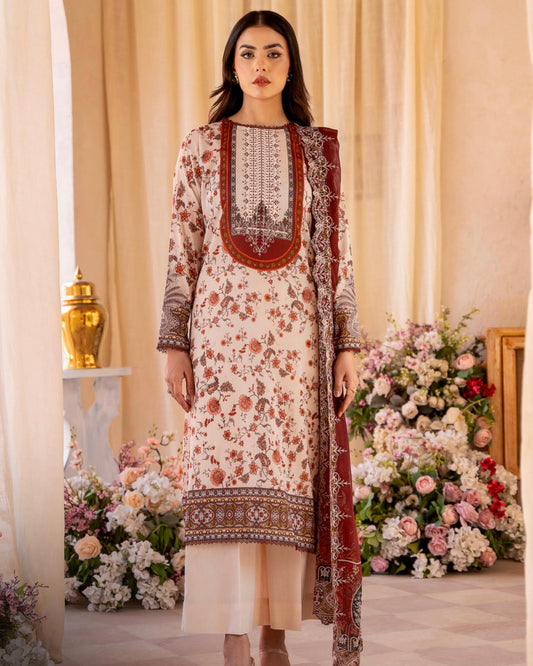 Rang Pasand by GullJee | Design 3 | Embroidered Lawn 3pc