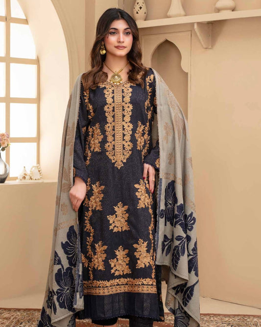 Gull-e-Rukh | Embroidered Zari Wool | Design 3