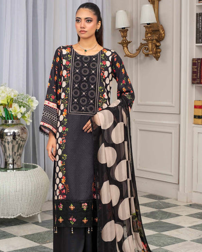Gullerukh Pleasing | Embroidered Self Jacquard Viscose | Design 3