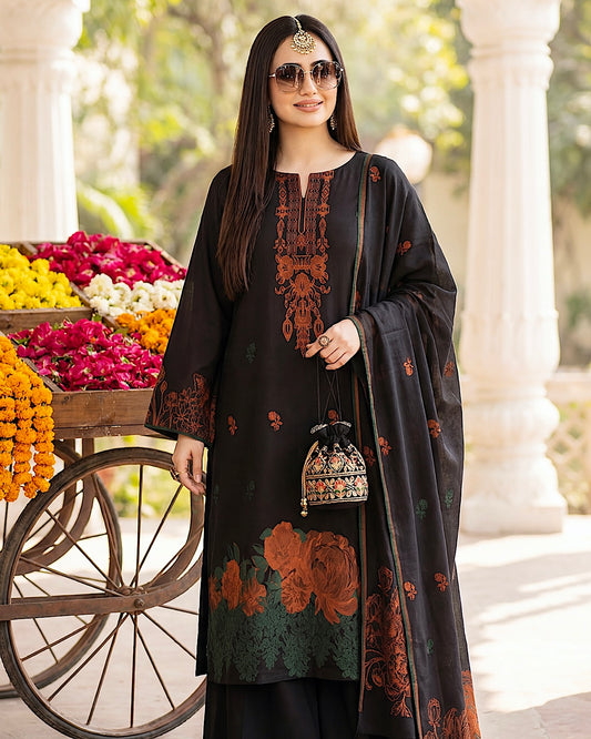 Gullerukh Banarsi | Jacquard Lawn | Design 3
