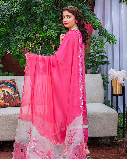GulleRukh Amal | Embroidered Viscose Pure Dupatta | Design 3