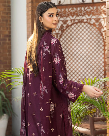 Palwasha Mah e Noor | Embroidered Viscose | Design 3