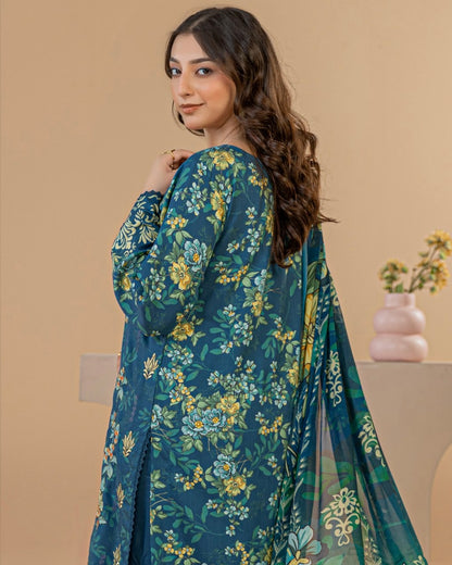 Palwasha Dastak | Embroidered Printed Viscose | Design 3
