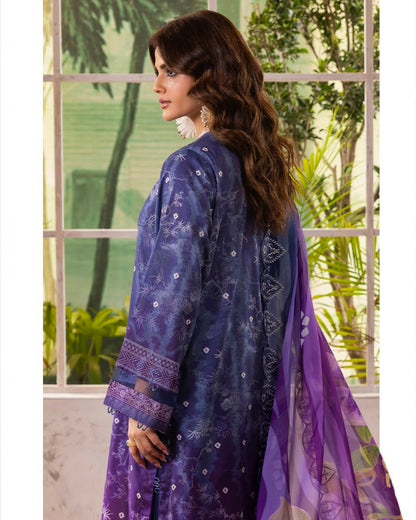 GullJee Rang Pasand | Embroidered Printed Lawn | Design 3