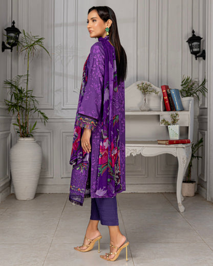 Fantak Grace | Embroidered Printed Viscose | Design 3
