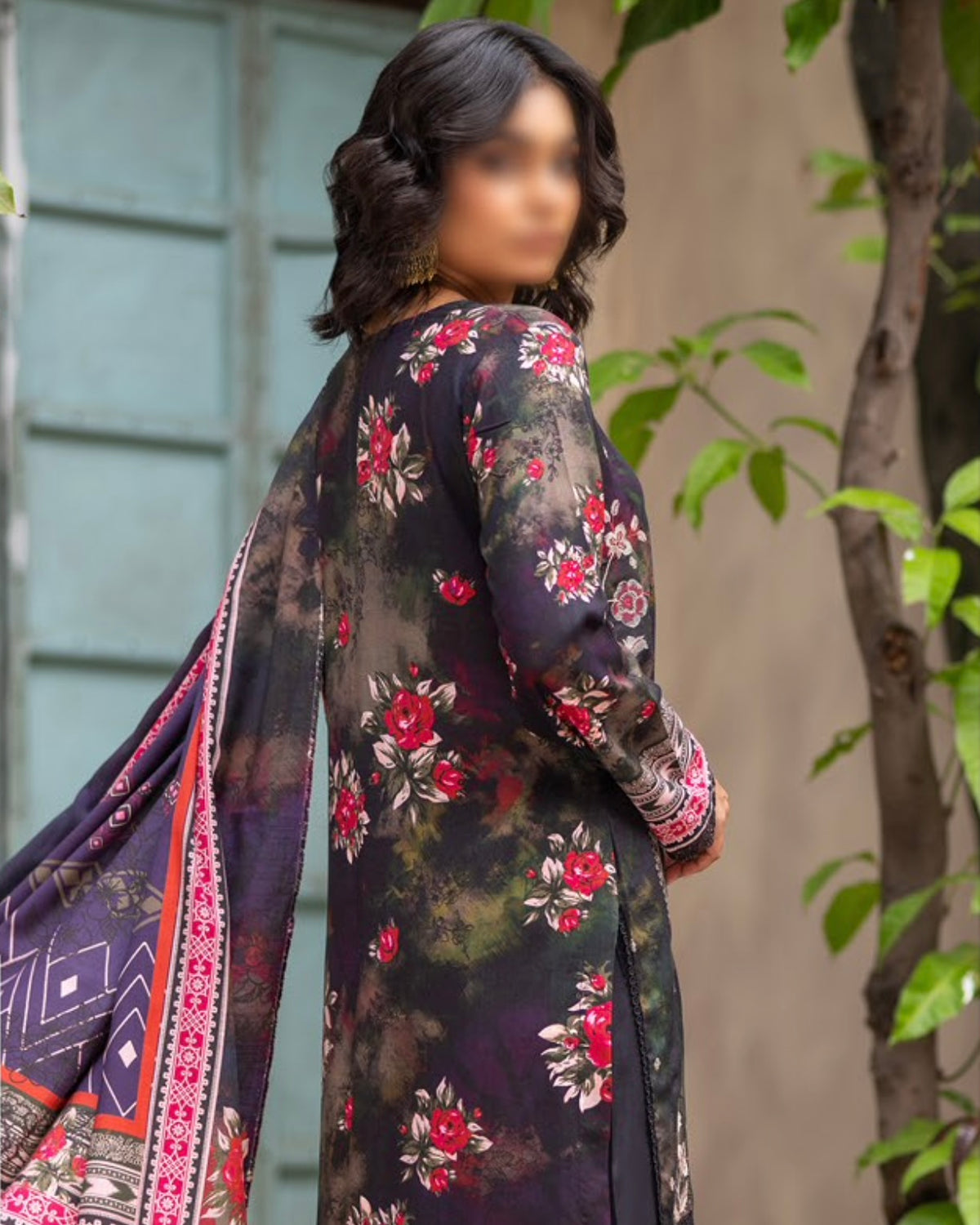 Fantak Sahil | Embroidered Printed Staple | Design 3