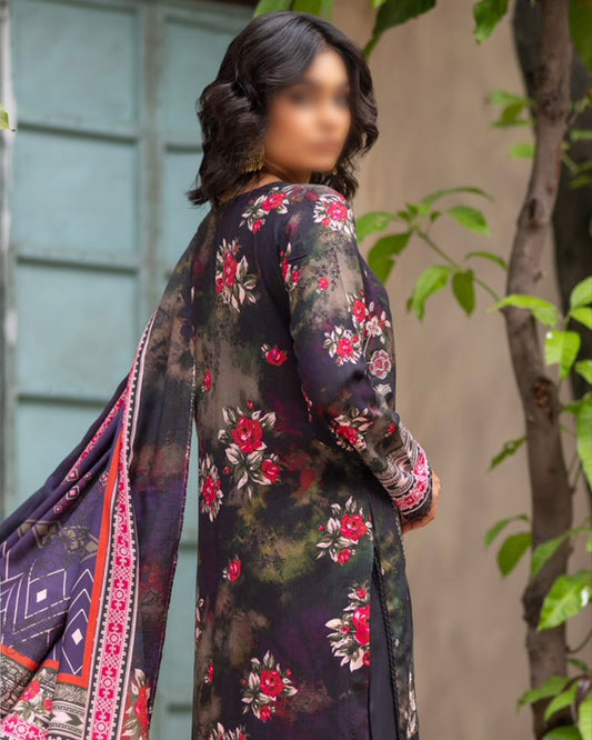 Fantak Sahil | Embroidered Printed Staple | Design 3