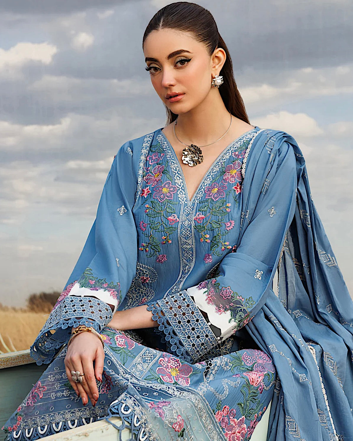 Parishay Shangrila Vol 2 | Embroidered Luxury Lawn | Design 3