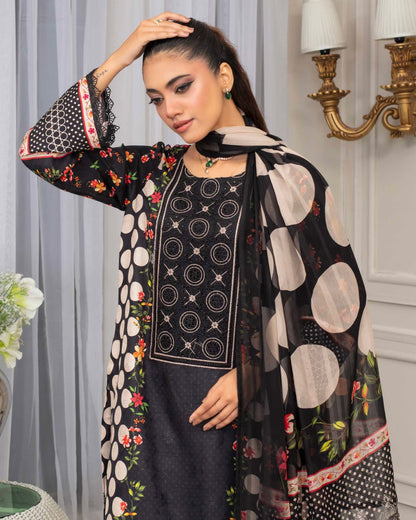 Gullerukh Pleasing | Embroidered Self Jacquard Viscose | Design 3