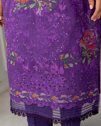 Fantak Grace | Embroidered Printed Viscose | Design 3