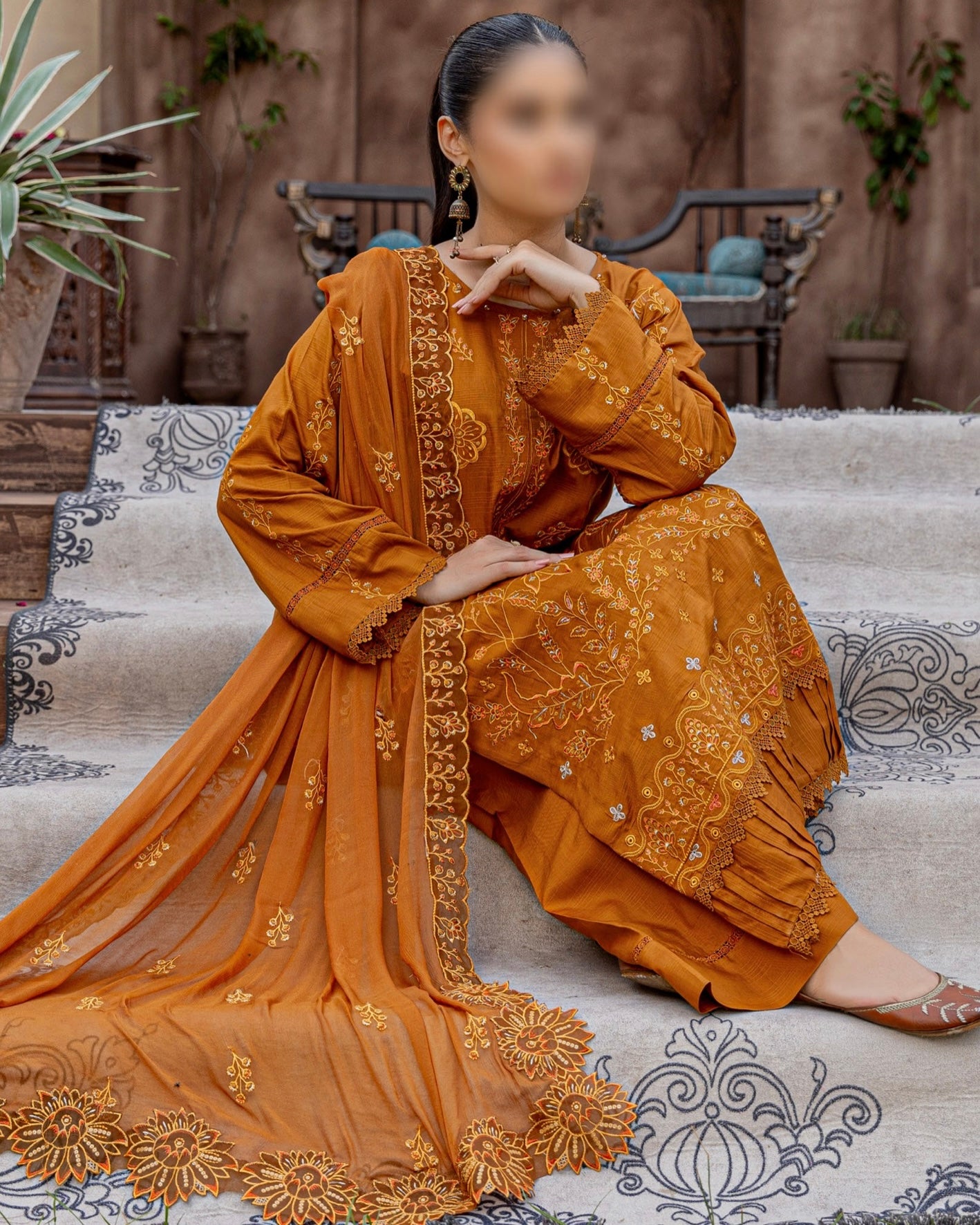 Fantak Ayra | Embroidered Doria Viscose | Design 3