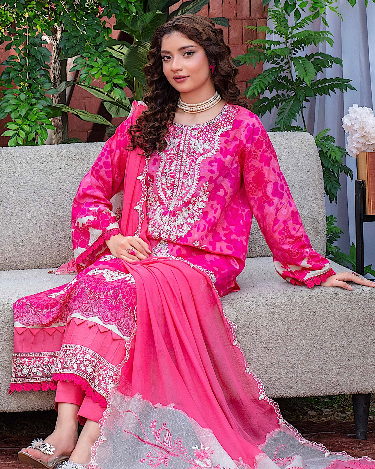 GulleRukh Amal | Embroidered Viscose Pure Dupatta | Design 3