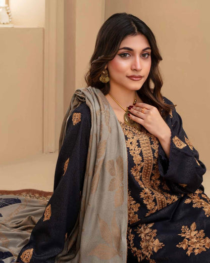 Gull-e-Rukh | Embroidered Zari Wool | Design 3