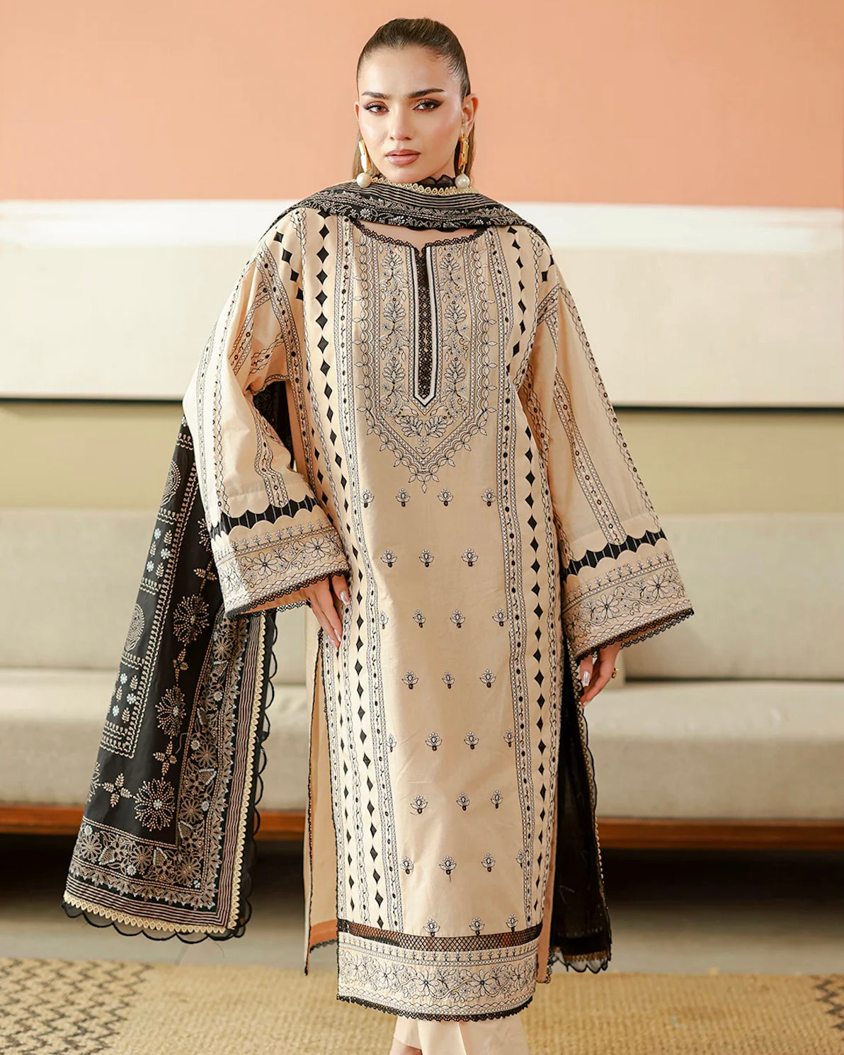 Zellbury Chikankari | Design 4047