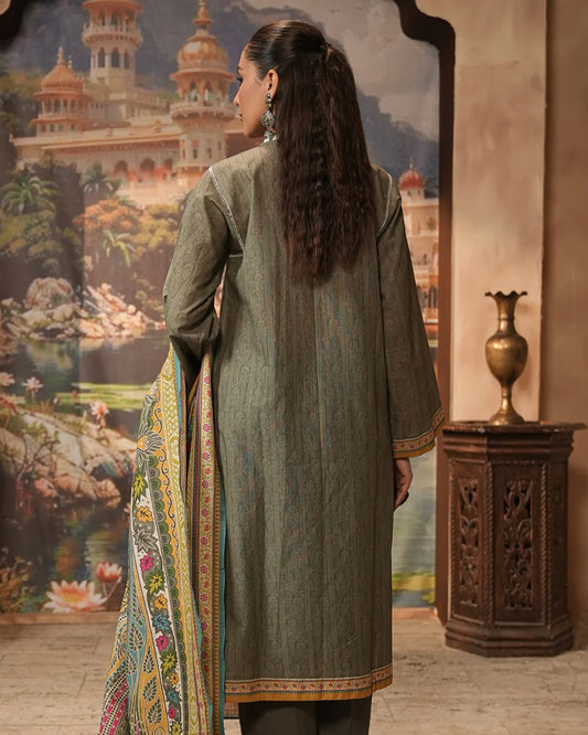 Zellbury | Embroidered Khaddar 3Pc | Design 404