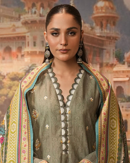 Zellbury | Embroidered Khaddar 3Pc | Design 404