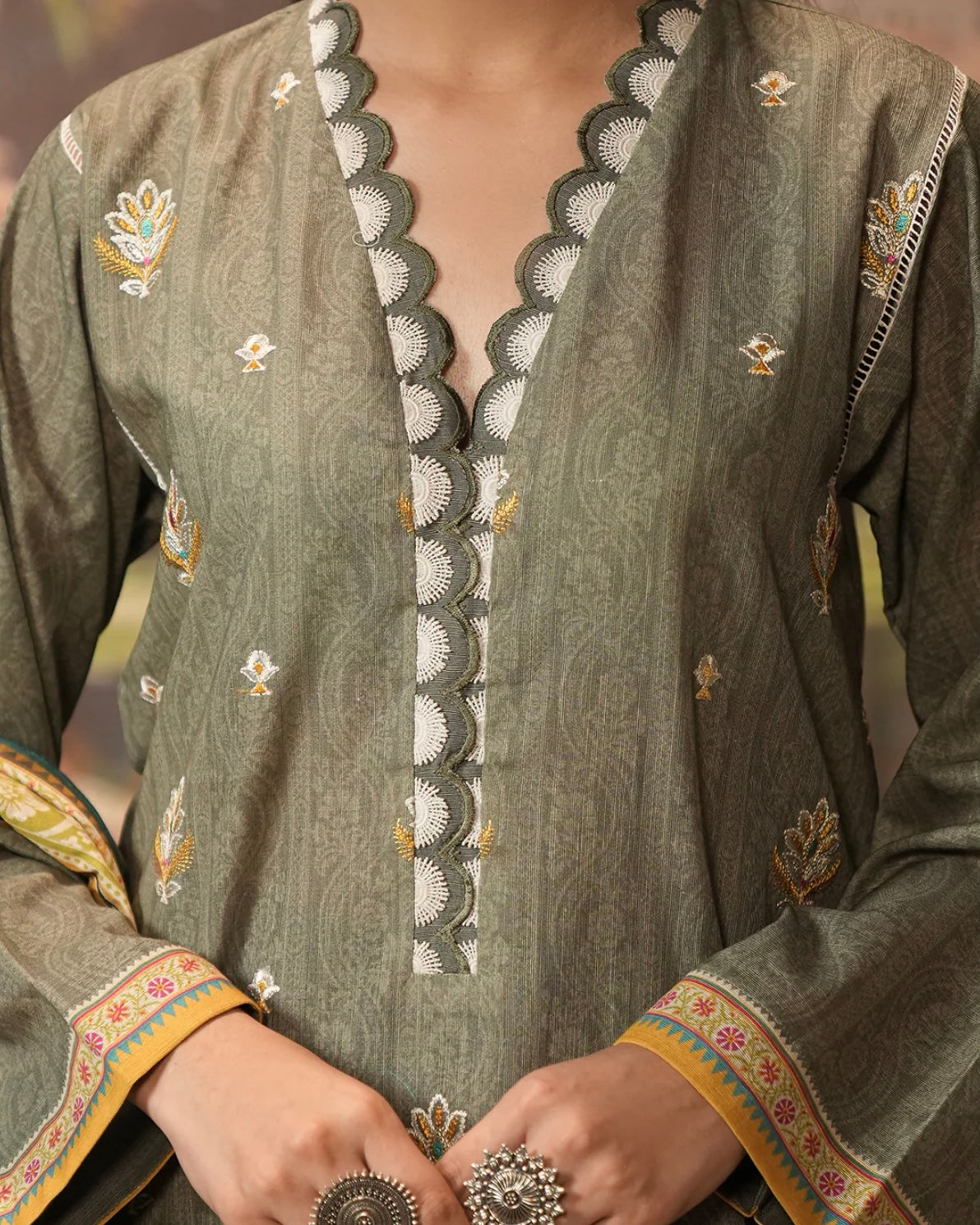Zellbury | Embroidered Khaddar 3Pc | Design 404