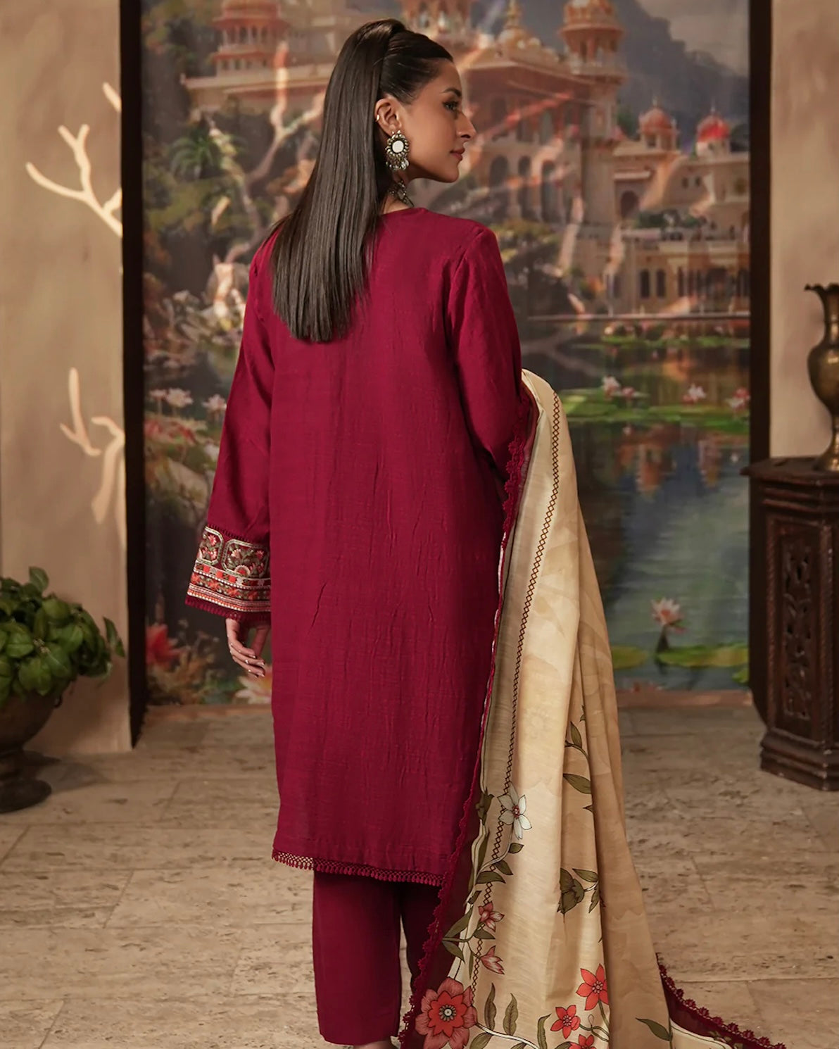 Zellbury | Embroidered Khaddar 3Pc | Design 411