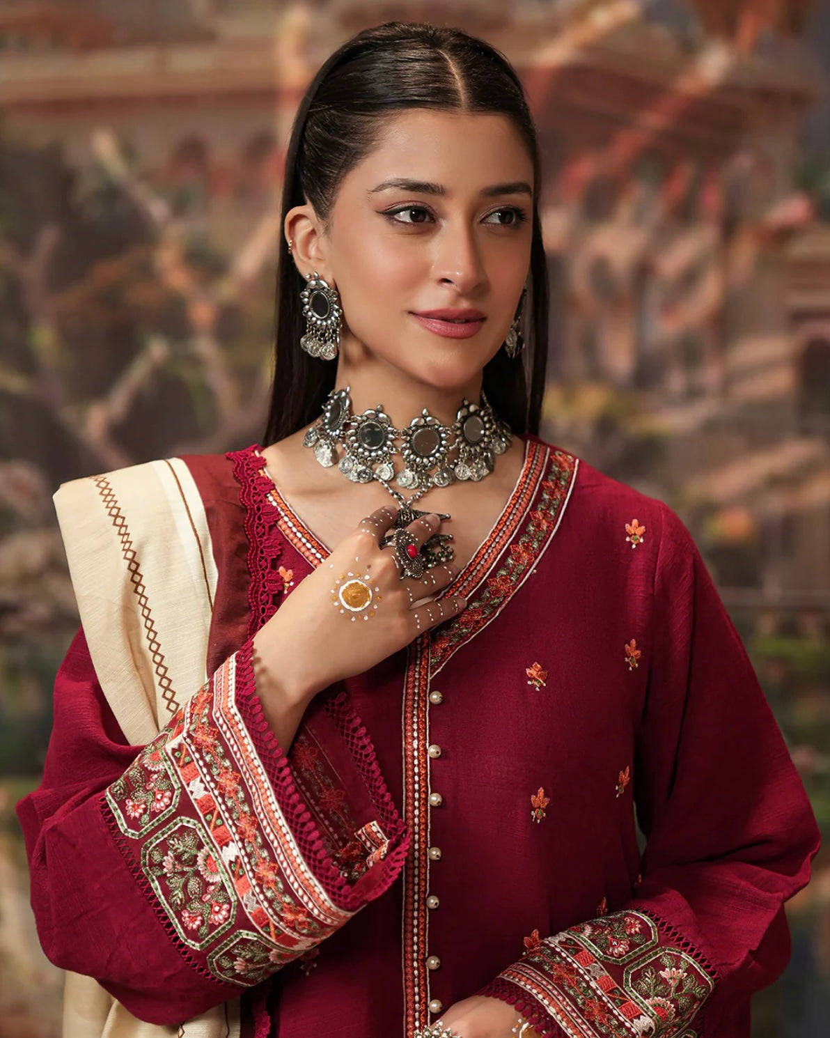 Zellbury | Embroidered Khaddar 3Pc | Design 411