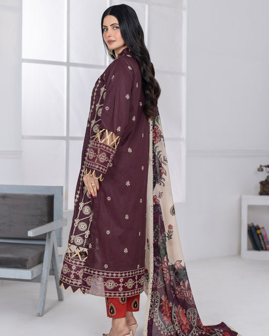 Johra Muswa | Embroidered Lawn | Design 412