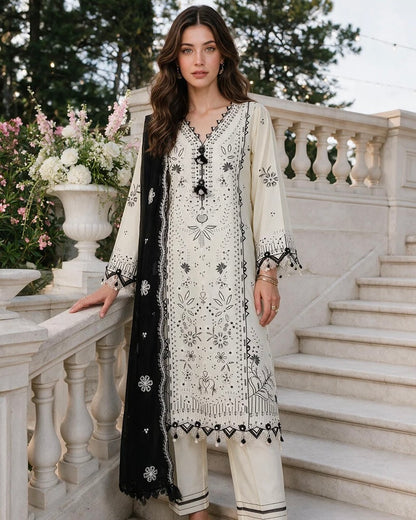 Zellbury Chikankari | Design 4135