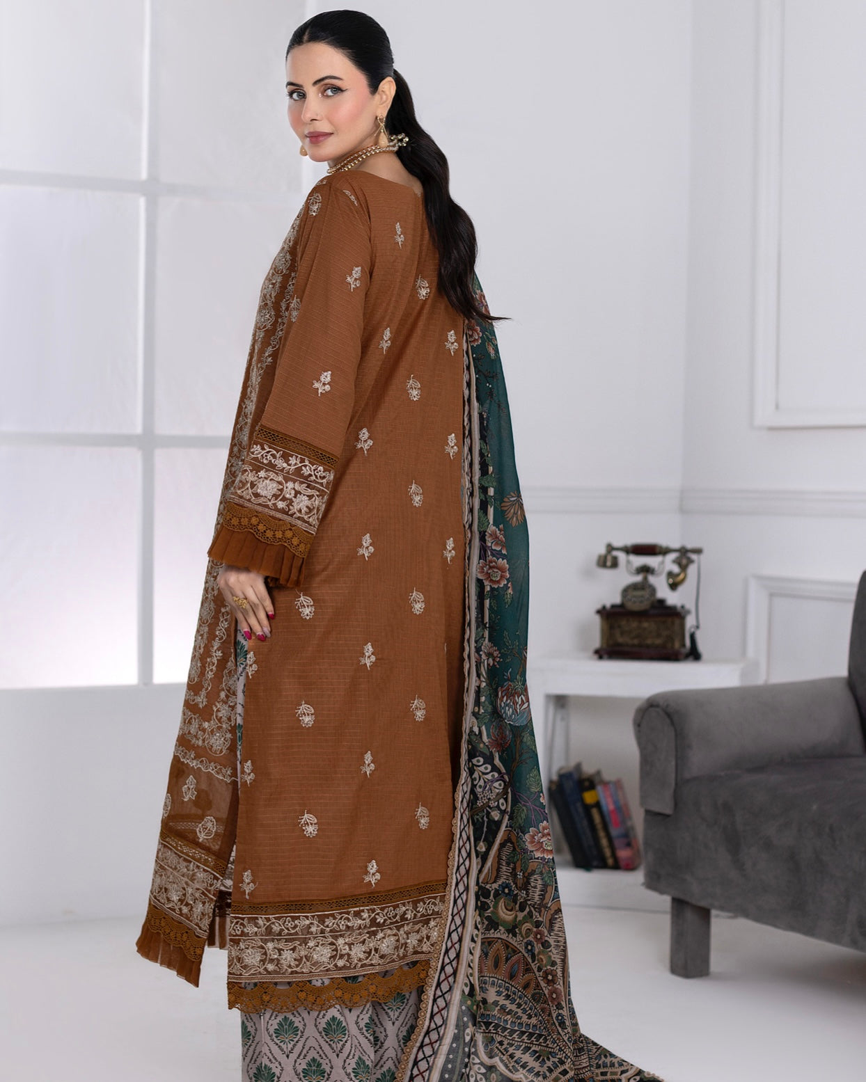 Johra Muswa | Embroidered Lawn | Design 416