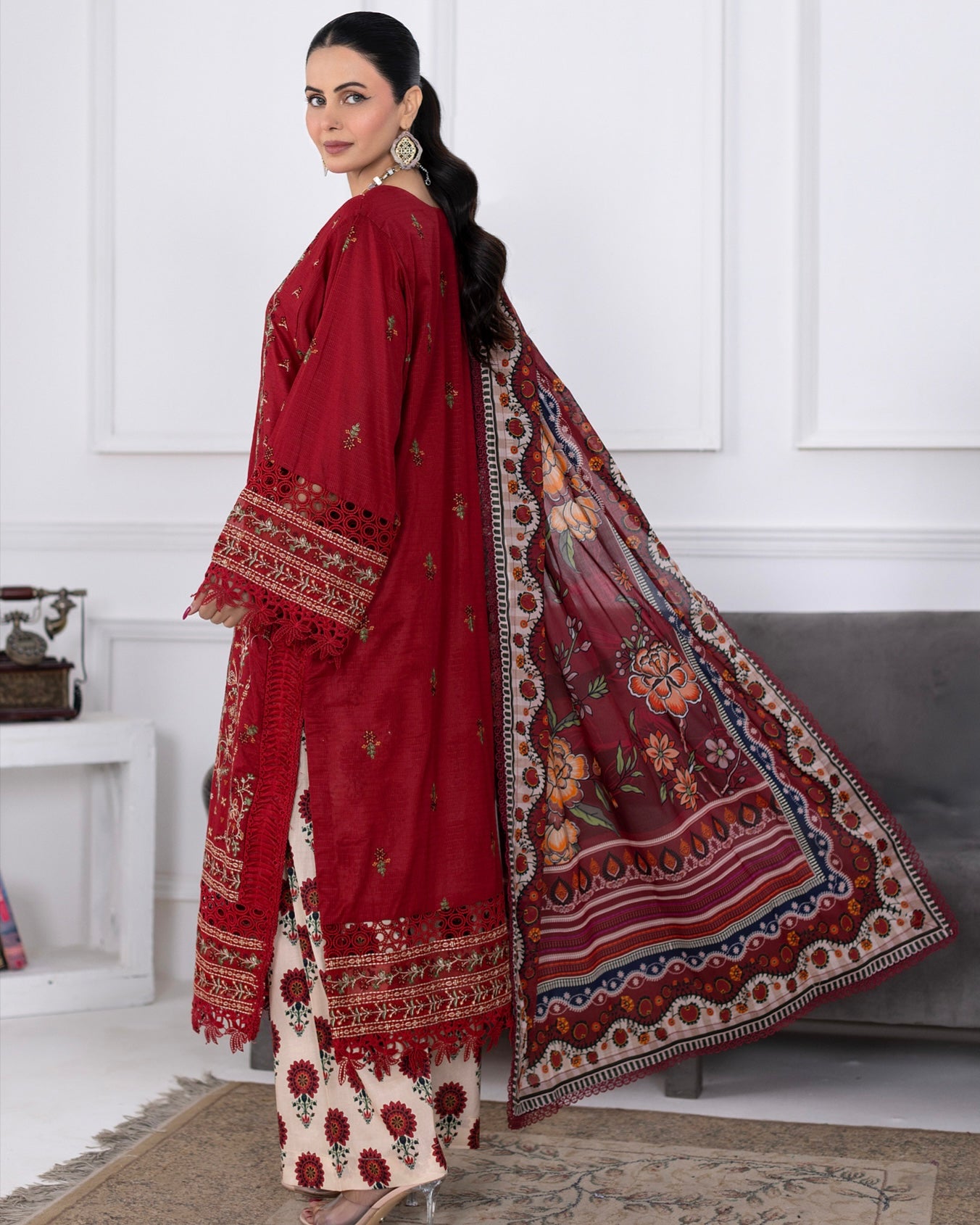 Johra Muswa | Embroidered Lawn | Design 417