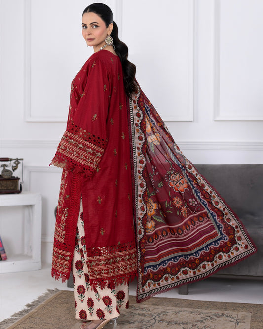 Johra Muswa | Embroidered Lawn | Design 417