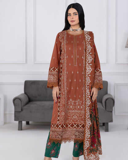 Johra Muswa | Embroidered Lawn | Design 420