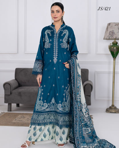 Johra Muswa | Embroidered Lawn | Design 421