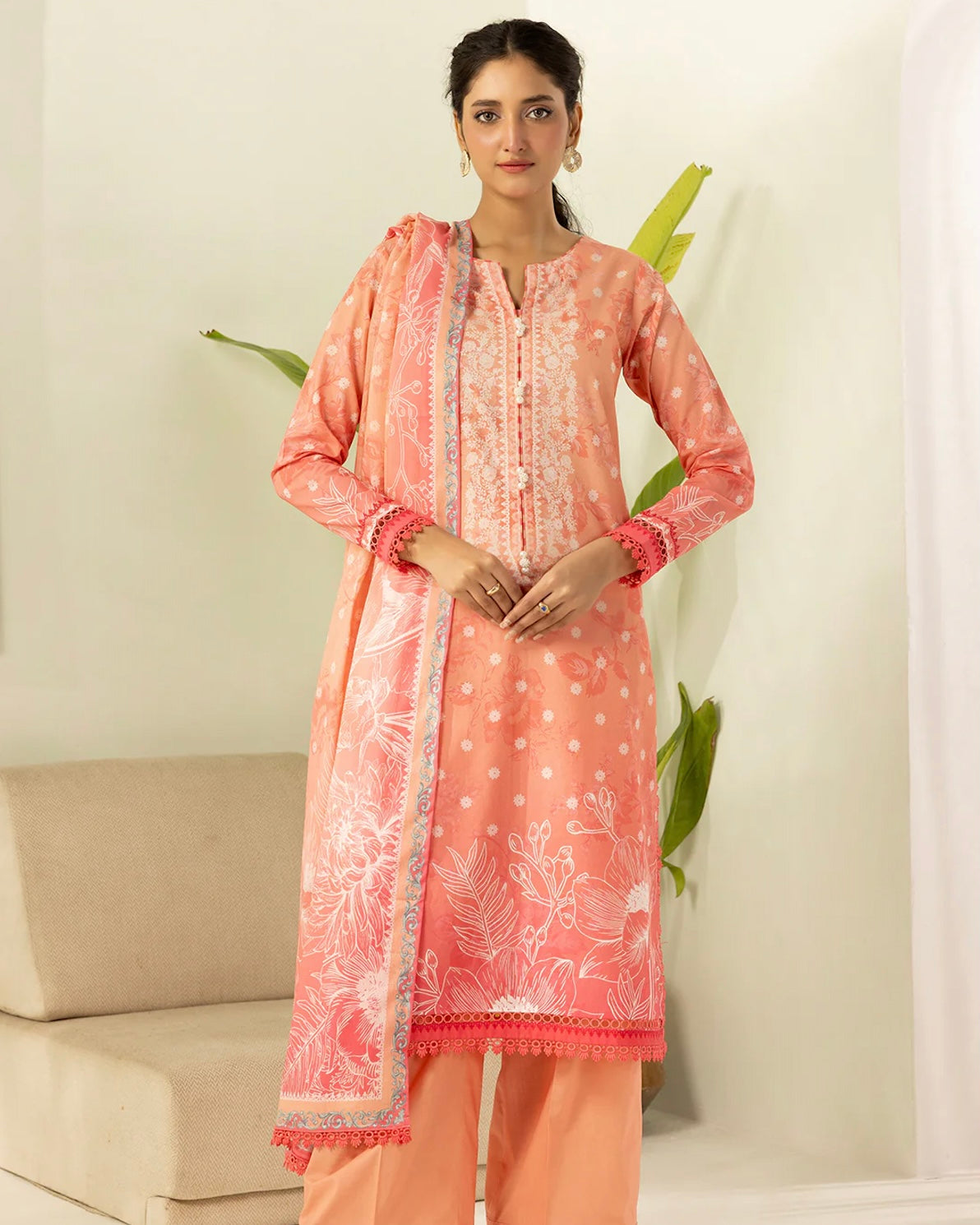 Zellbury | Printed Lawn 3pc | Design 433