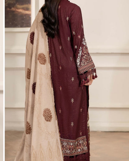 Johra Aneeza | Embroidered Fancy Peach Leather | Design 437