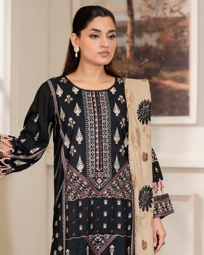 Johra Aneeza | Embroidered Fancy Peach Leather | Design 438