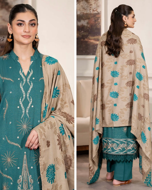 Johra Aneeza | Embroidered Fancy Peach Leather | Design 439