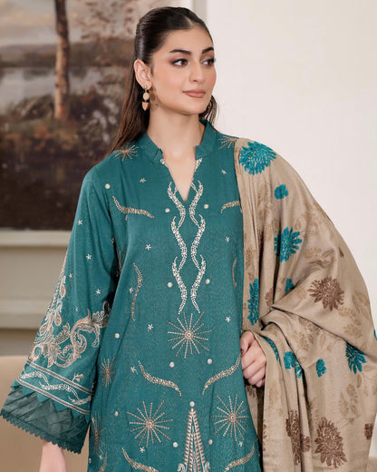 Johra Aneeza | Embroidered Fancy Peach Leather | Design 439