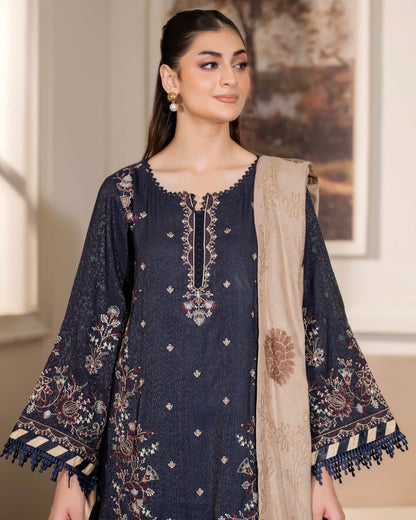 Johra Aneeza | Embroidered Fancy Peach Leather | Design 441