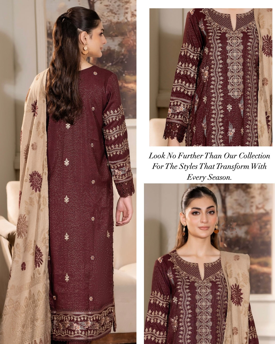 Johra Aneeza | Embroidered Fancy Peach Leather | Design 442