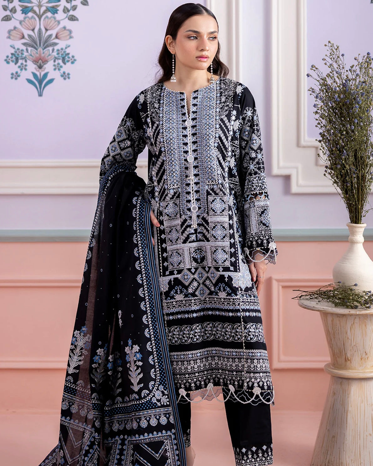 Zellbury Signature | Embroidered Lawn | Design 449