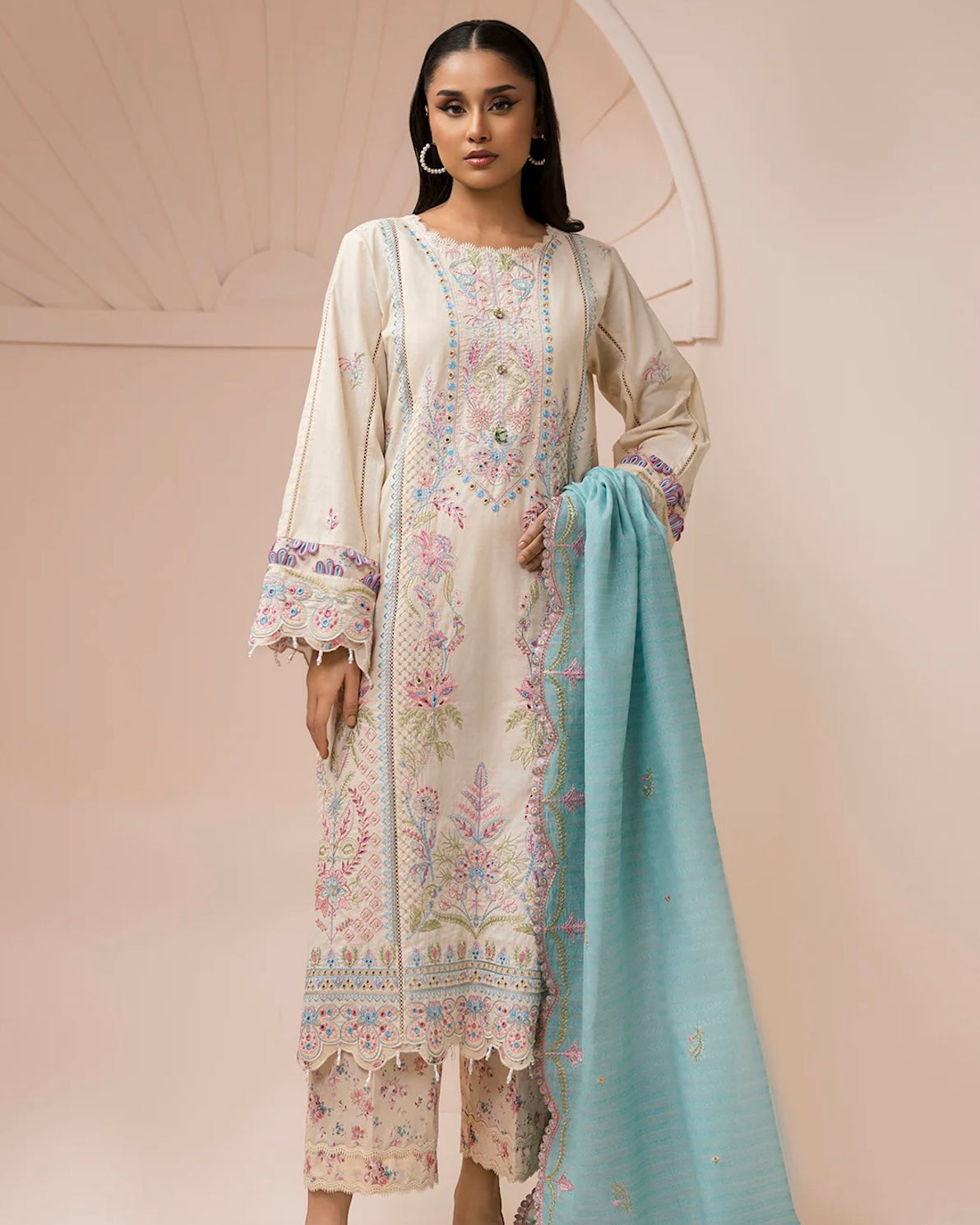 Zellbury Signature | Embroidered Lawn | Design 453