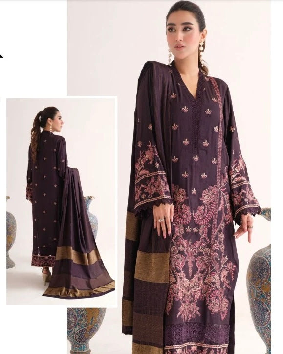 Johra Tara | Embroidered Fancy Peach Leather | Design 458