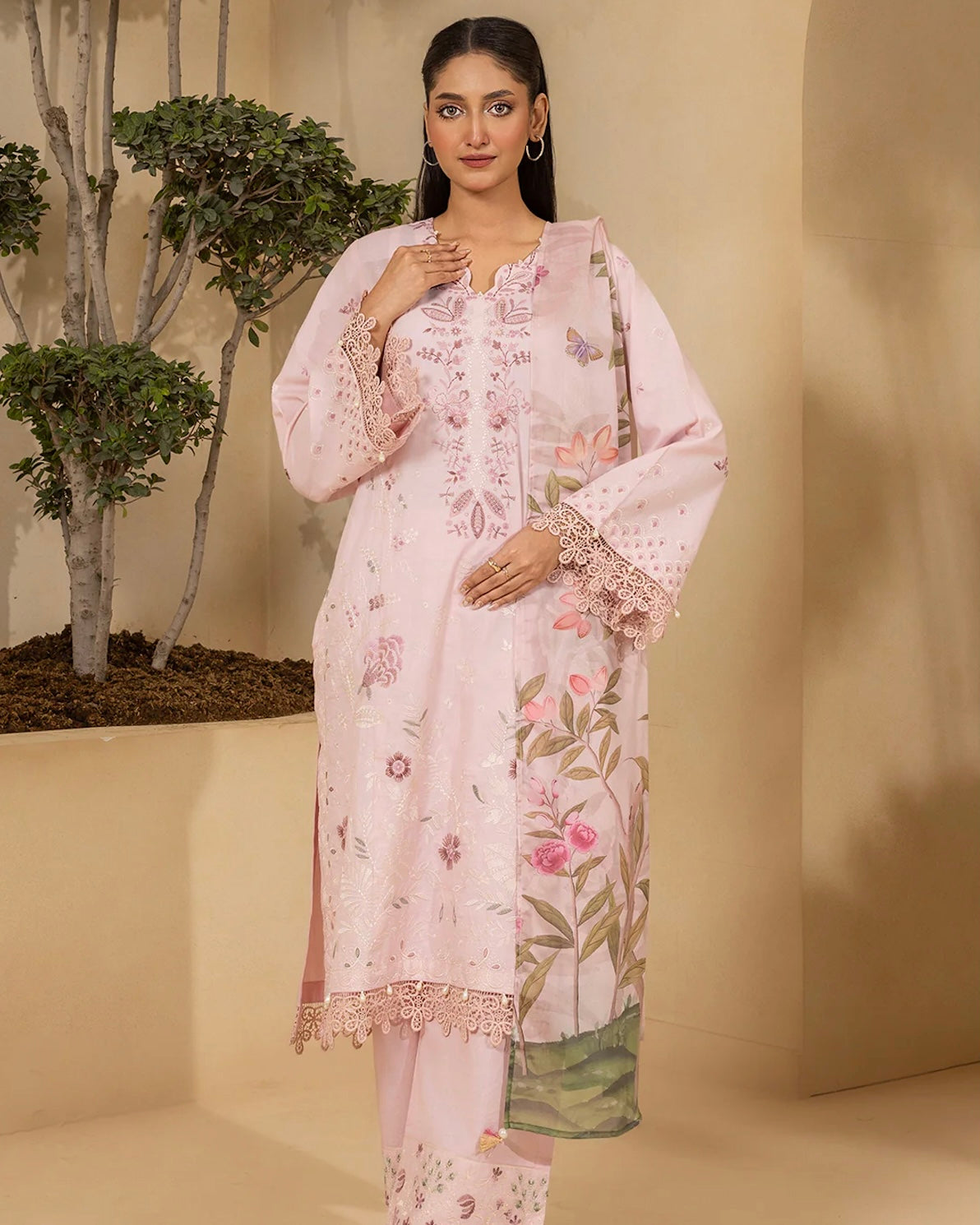 Zellbury Signature | Embroidered Lawn | Design 458