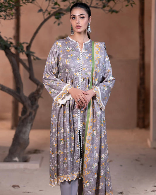 Zellbury | Printed Cotail 3Pc | Design 469