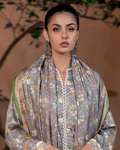 Zellbury | Printed Cotail 3Pc | Design 469